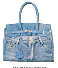 Load image into Gallery viewer, Denim Buckle Tote