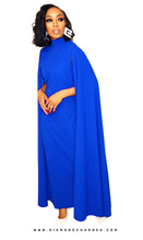 Load image into Gallery viewer, Embrace Cape Dress- Royal Blue〡Dress