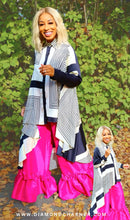 Load image into Gallery viewer, Black Cream High Low Silk〡Top