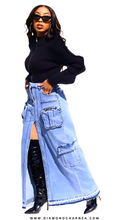 Load image into Gallery viewer, Denim Cargo〡Skirt
