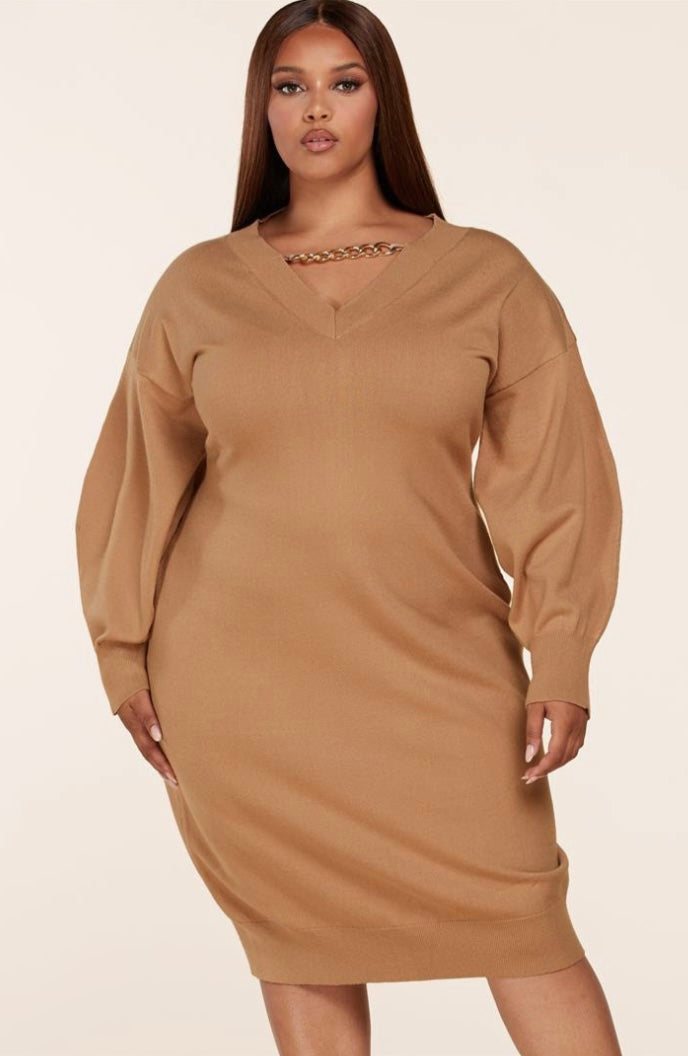 Taupe〡Plus Size Dress
